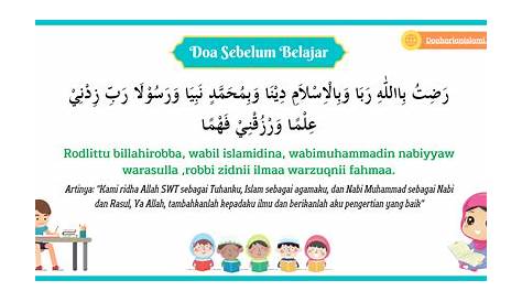 Doa Sebelum Belajar dan Setelahnya Agar Ilmu Barokah Serta Bermanfaat