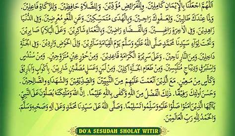 Bacaan Doa setelah Sholat Tarawih dan Witir. Lengkap dengan Latinnya