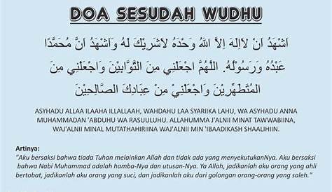 Doa Setelah Wudhu Muhammadiyah - Homecare24