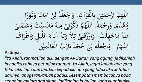 Doa Lepas Baca Quran Bacaan Doa Sebelum Dan Sesudah Membaca Al Qur An