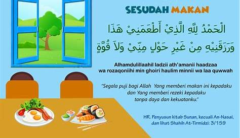 Doa Makan Mengikut Sunnah / Dan alangkah baiknya jika sebelum dan