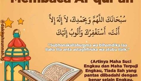 Foto Dakwah: Doa setelah selesai membaca Alquran sesuai Sunnah lafadz