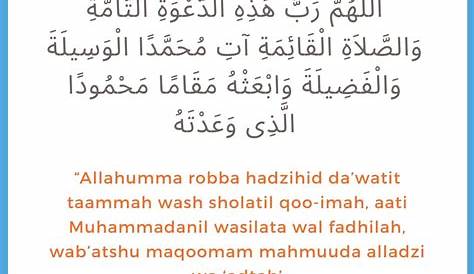 Doa Setelah Adzan Sesuai Sunnah Latin dan Arab - Kumpulan Doa Islam Lengkap