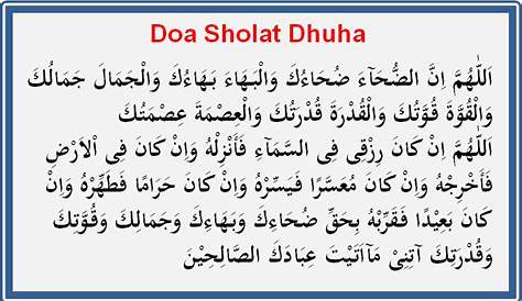 √ Bacaan Doa Setelah Sholat Dhuha Lengkap
