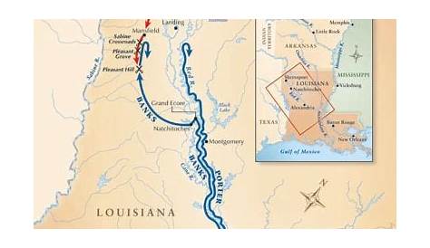 Doan's Crossing Red River Map