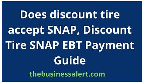Does Discount Tire Accept Snap Finance?