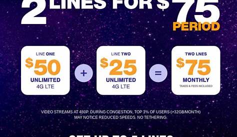 New MetroPCS Two Lines of Unlimited For 75 and 100 Switcher Credit