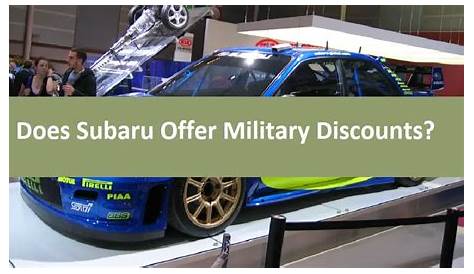Does Subaru Offer Discounts?