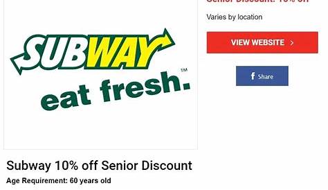 Does Subway Offer Senior Discounts?