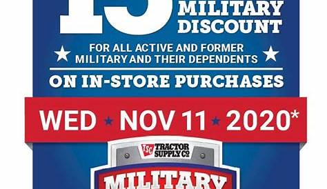 Does Tractor Supply Offer Veterans Discount?