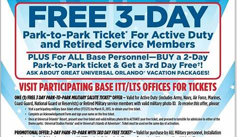 Does Universal Orlando Offer Military Discounts?