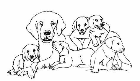 Animal Dog Family Family Coloring Page | Wecoloringpage - Coloring Home