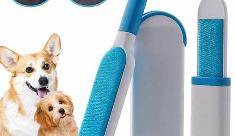Pet Fur Remover Fur Brush With Self Cleaning Base Double-Sided Cat Dog