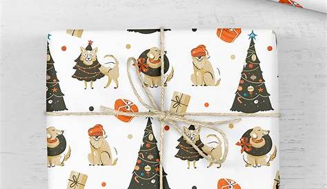 Christmas Robin Wrapping Paper designed by Lorna Syson Wrapping paper