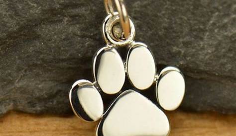 Dog Paw Print Necklace Dainty Pendant Puppy Paw Print Lover Pet