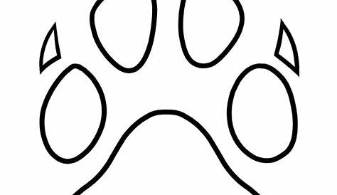 Free Dog Paw Print Outline, Download Free Dog Paw Print Outline png