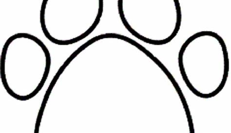 Paw Print Coloring Page High Quality | Educative Printable