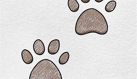 Image result for dog paw print drawing | Paw print drawing, Dog paw