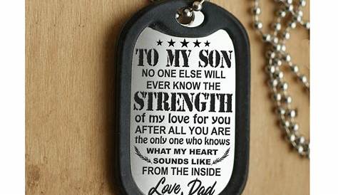 To My Son Dog Tag Best Gift For Son, Birthday Gift For Son 1SB0 Gift