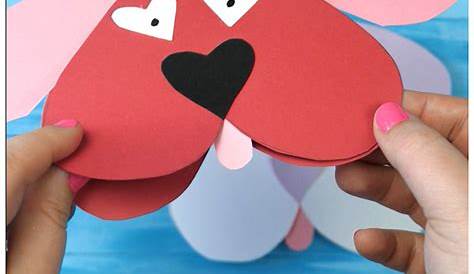 Dog Valentine Card Craft Diy For Kids 's Day Diy 's