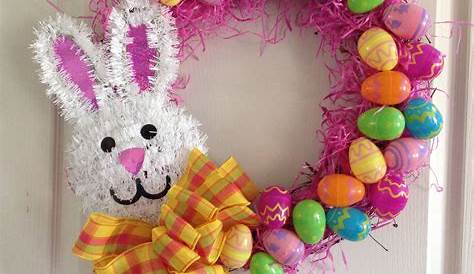 Dollar Tree Diy Easter Egg Wreath 15 Minute Tutorial With Pictures Socal