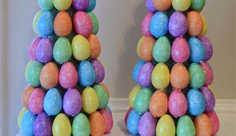 Dollar Tree Easter Egg Diy Garland Decoration With Items! Quick & Easy