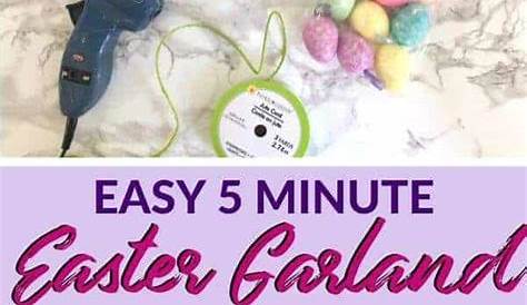 Dollar Tree Easter Garland Diy Egg Decoration With Items! Quick & Easy