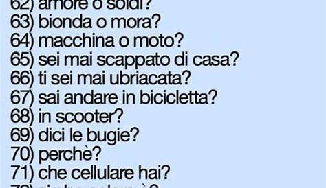 Domande Da Fare Ad Una Ragazza Per Conoscerla Meglio - Tiamomolto.it