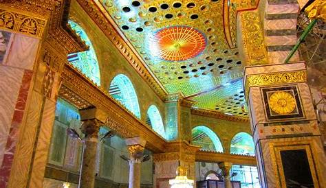 Dome Of The Rock Interior Decoration