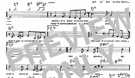 Don't Get Around Much Anymore sheet music by Rod Stewart (Alto