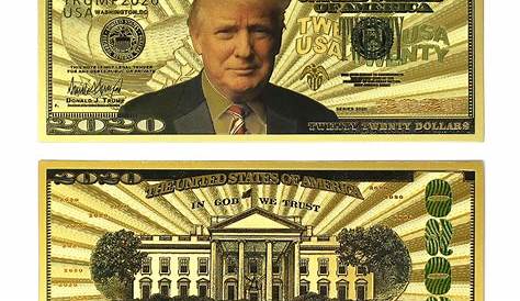 US 2020Donald Trump Re-Election President Dollar Bill Banknote Keep