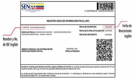 ARM Consultores, C.A.: Registro de Informacion Fiscal (RIF)