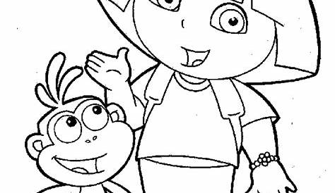 Dora Printable Coloring Pages at GetDrawings Free download