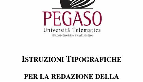 Tesi completa - UNIVERSITÀ TELEMATICA PEGASO Corso di laurea in Laurea