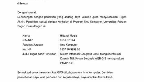 Contoh Surat Permohonan Izin Meminjam Tempat - Homecare24