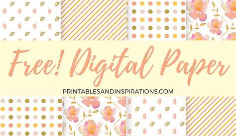 Free Digital Paper For Scrapbooking And More Projects! - Printables and