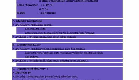 Rpp Kelas Rangkap Model 221 Kelas 1 Dan 2 Semester 1 - Seputar Kelas