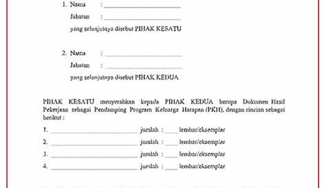 Contoh Surat Serah Terima Pekerjaan - lassaav