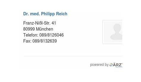 Dr. med. Philipp Reich in 80999 München FA für Urologie - ärzte.de