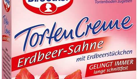 Dr. Oetker Tortencreme Erdbeer-Sahne 113g | Behrens Service UG