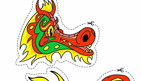 Chinese Dragon Head Template | Arts & Crafts | Twinkl