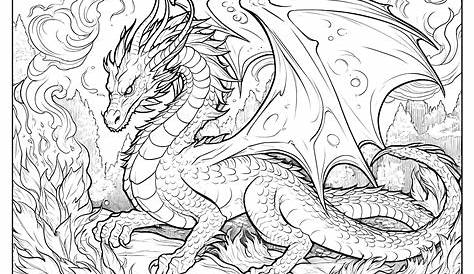 Dragon Printable Coloring Pages