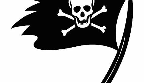 Drapeau Pirate Tete De Mort - Coloriage De Drapeaux avec Fabriquer Un