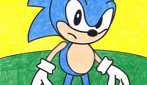 How to Draw Sonic the Hedgehog - Step by Step Easy Drawing Guides