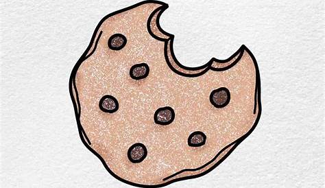 Cookie Drawing - How To Draw A Cookie Step By Step