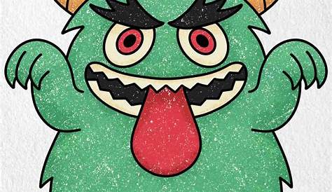Easy Monster Drawing at GetDrawings | Free download