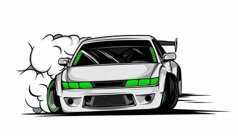 Drift Car Drawing at PaintingValley.com | Explore collection of Drift