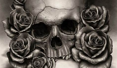 Skull and Roses by Karcoolkaaa on DeviantArt