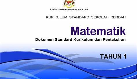 Dskp matematik kssr tahun 1 sk