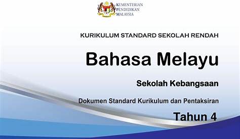 DSKP Bahasa Melayu Tahun 4 (KSSR Semakan)